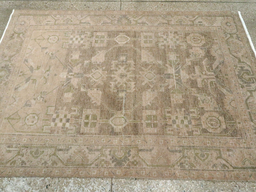 Vintage Persian Malayer Accent Rug, No.28657 - Gss