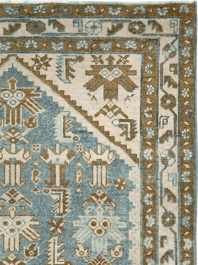 Vintage Persian Malayer Accent Rug, No.28659 - Gss