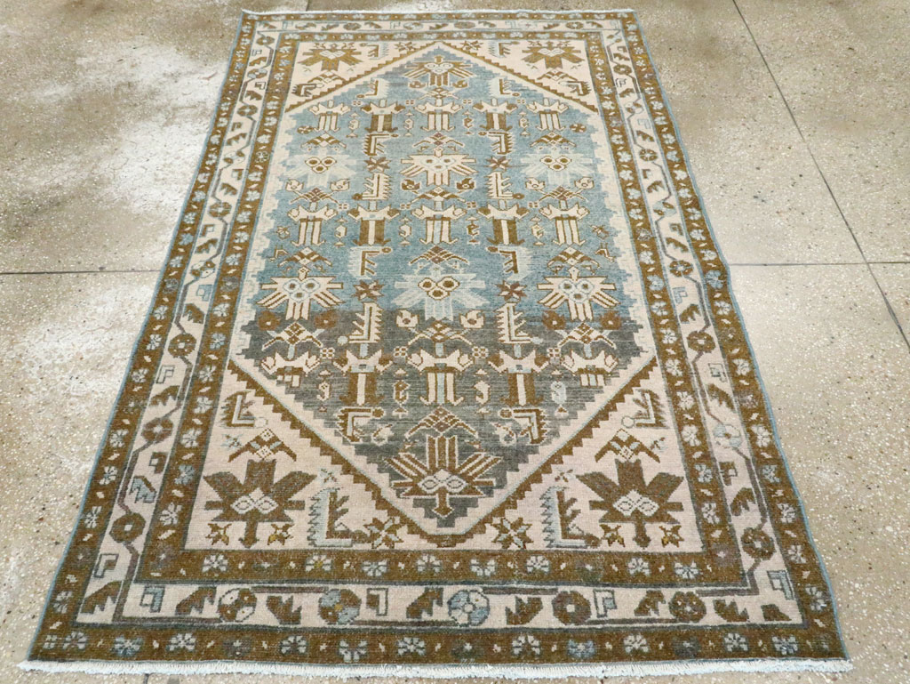 Vintage Persian Malayer Accent Rug, No.28659 - Gss