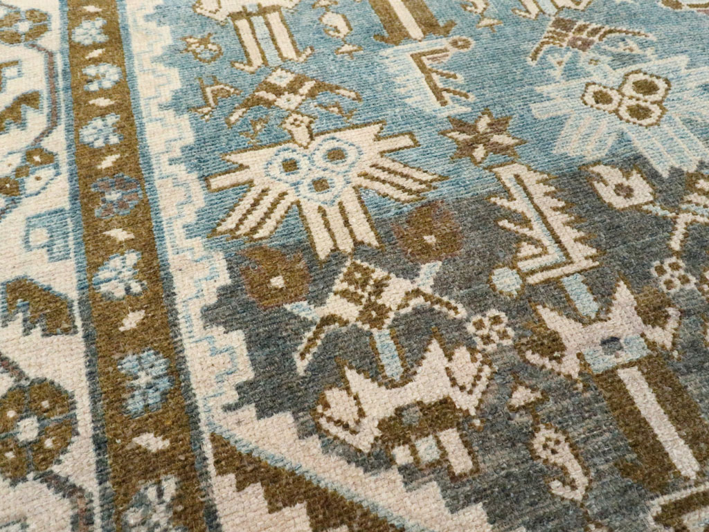 Vintage Persian Malayer Accent Rug, No.28659 - Gss