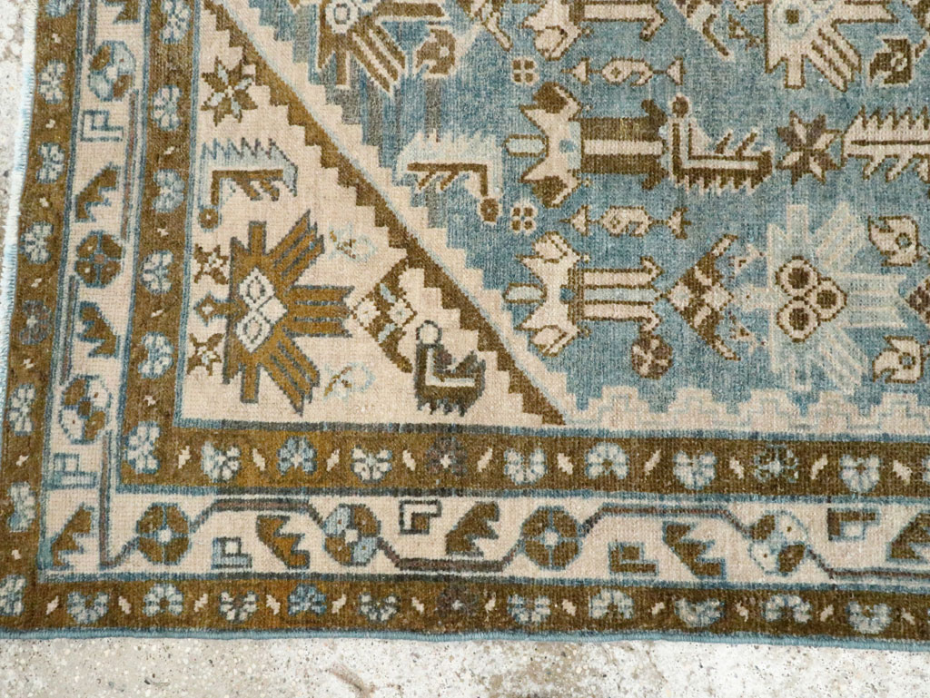 Vintage Persian Malayer Accent Rug, No.28659 - Gss