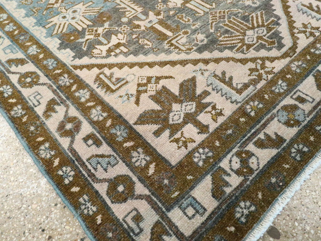 Vintage Persian Malayer Accent Rug, No.28659 - Gss