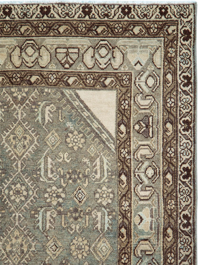 Vintage Persian Malayer Throw Rug, No.28661 - Gss