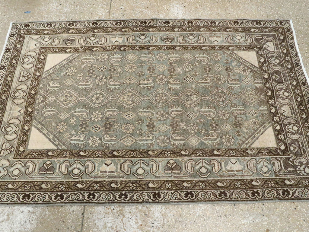 Vintage Persian Malayer Throw Rug, No.28661 - Gss