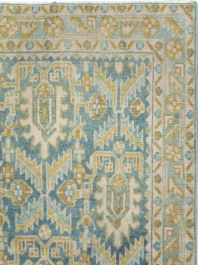 Vintage Persian Malayer Throw Rug, No.28662 - Gss