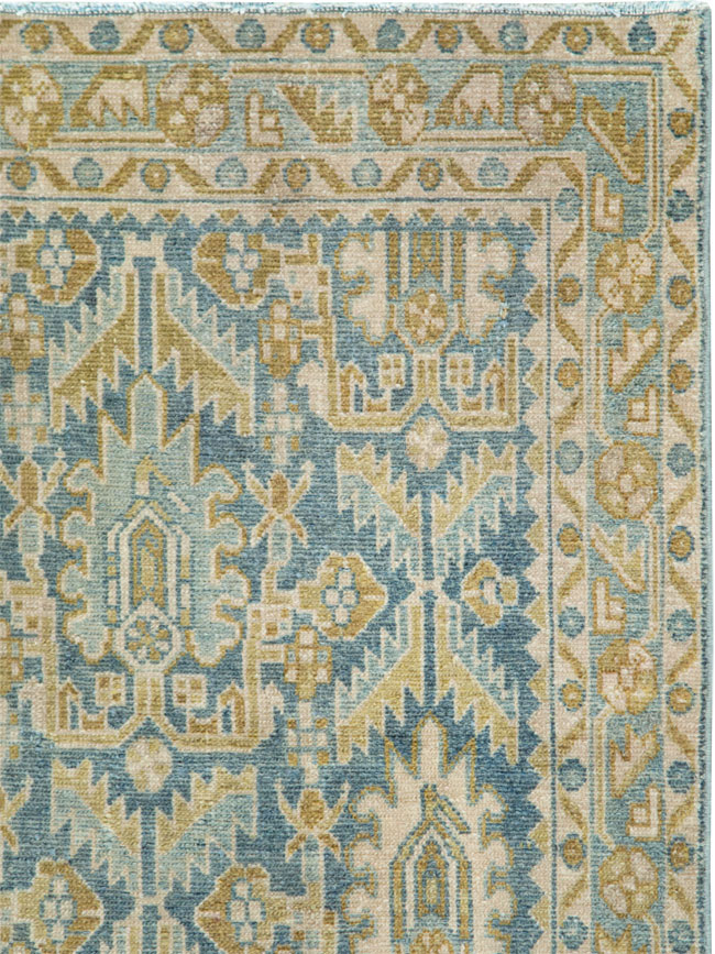 Vintage Persian Malayer Throw Rug, No.28662 - Gss