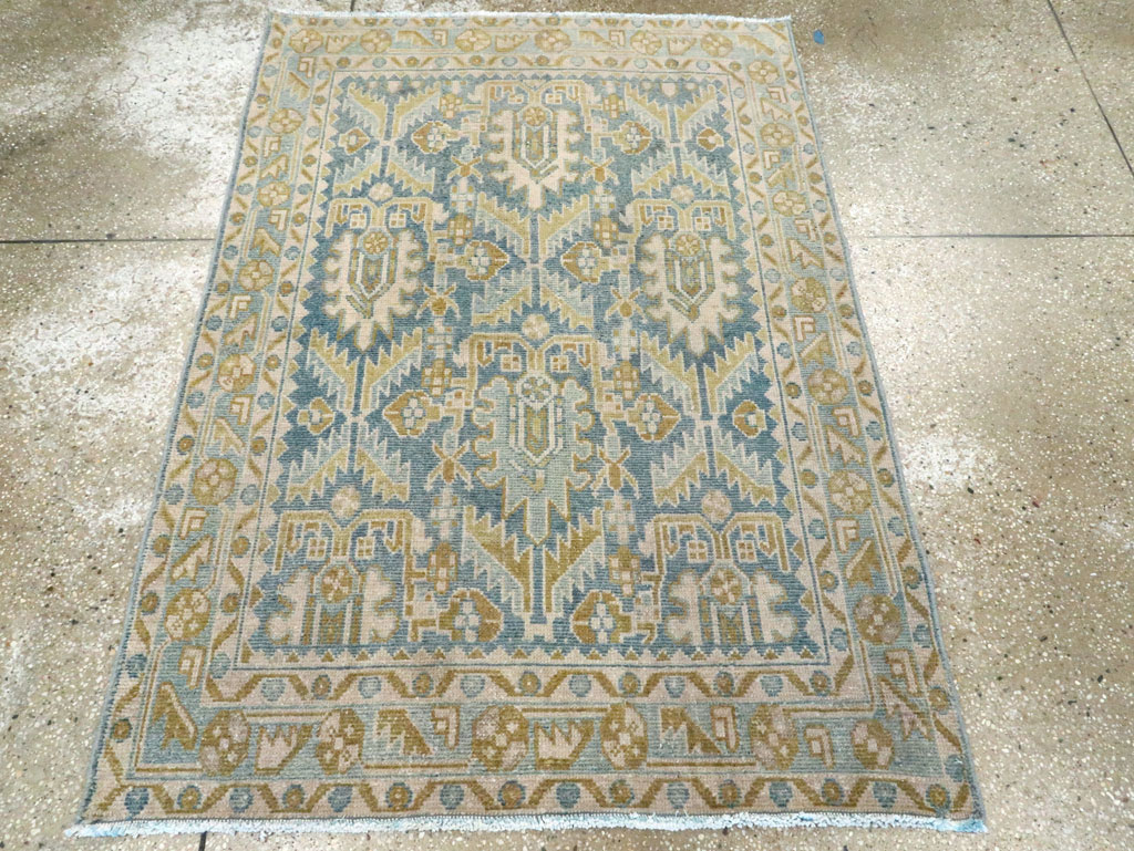Vintage Persian Malayer Throw Rug, No.28662 - Gss