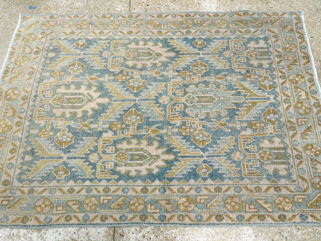 Vintage Persian Malayer Throw Rug, No.28662 - Gss