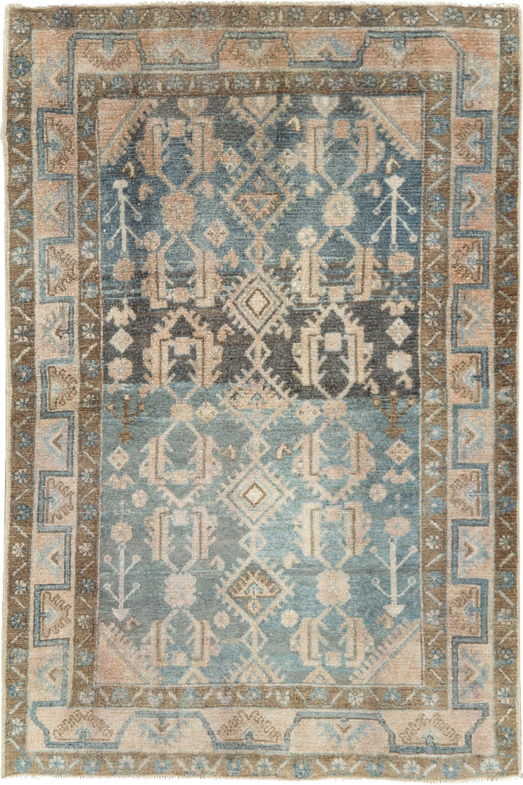 Vintage Persian Malayer Throw Rug, No.28665 - Gss