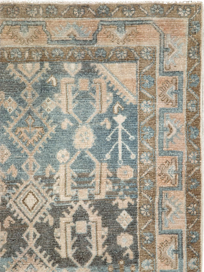Vintage Persian Malayer Throw Rug, No.28665 - Gss