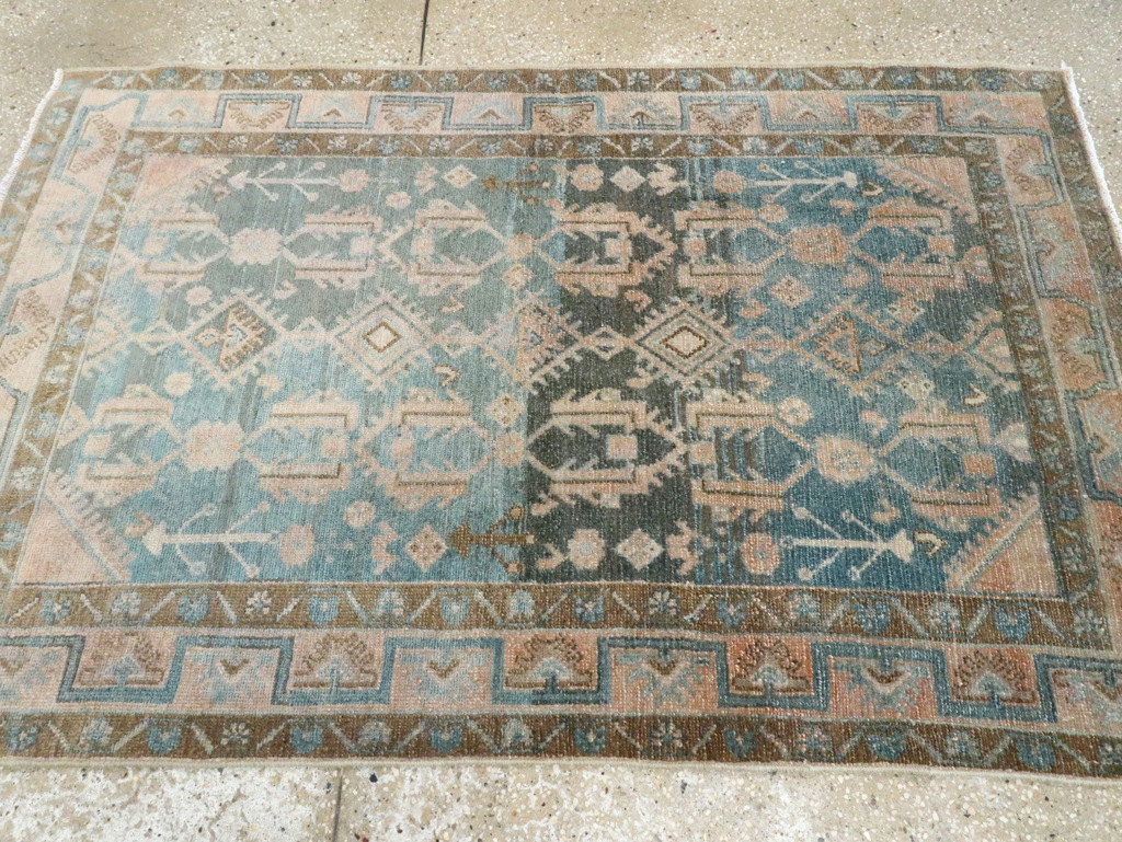 Vintage Persian Malayer Throw Rug, No.28665 - Gss