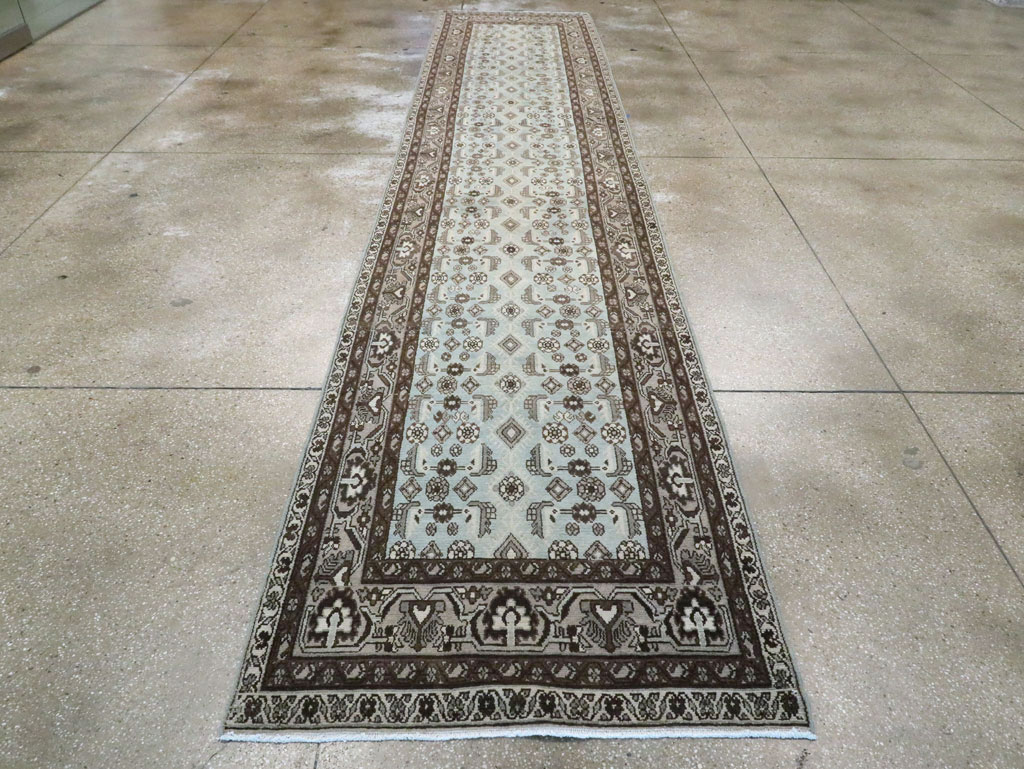 Vintage Persian Malayer Long Runner (Pair: 1 of 2), No.28669 - Gss