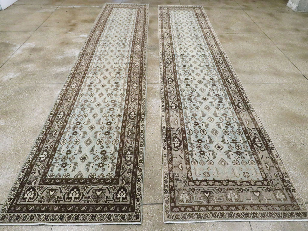 Vintage Persian Malayer Long Runner (Pair: 1 of 2), No.28669 - Gss