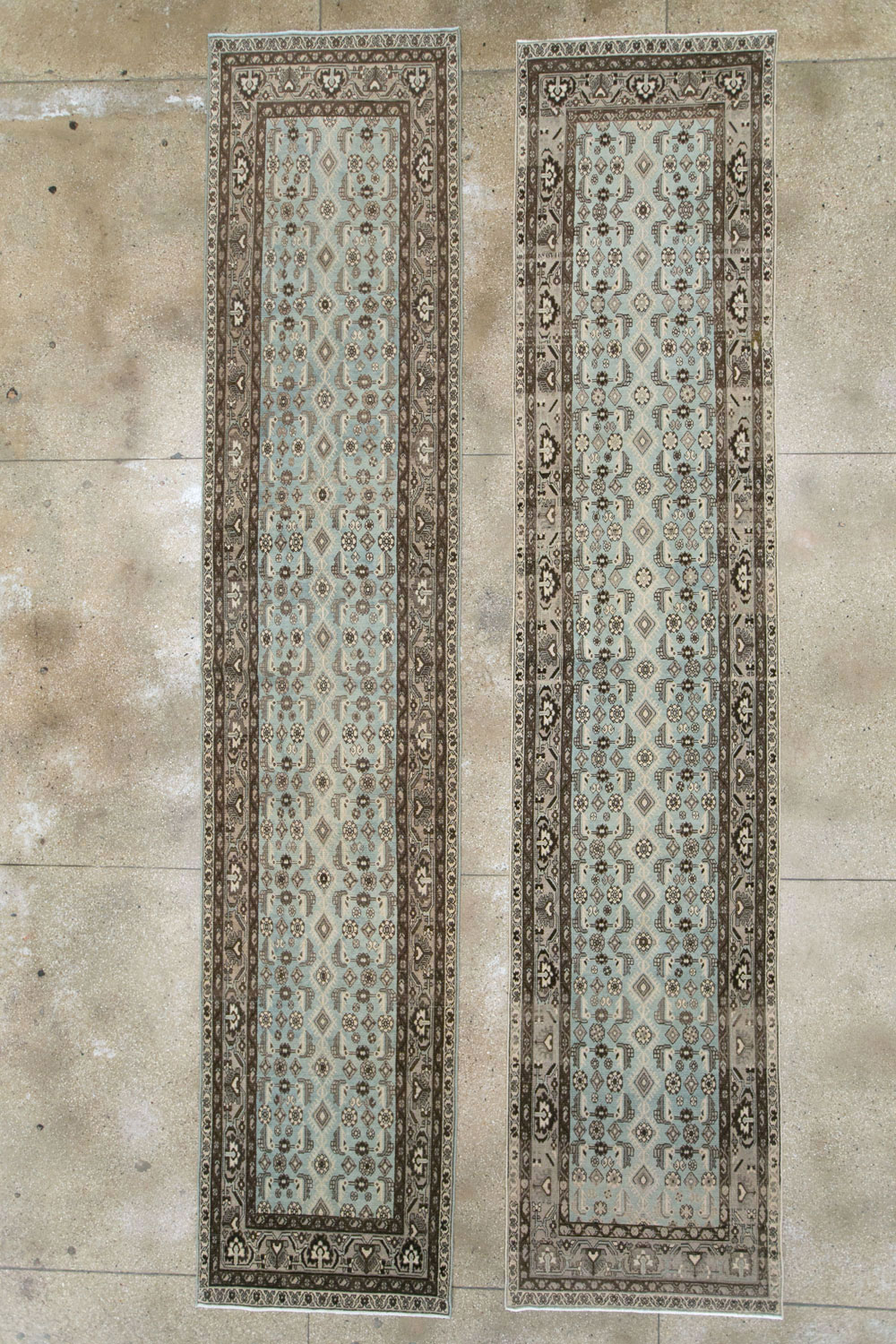 Vintage Persian Malayer Long Runner (Pair: 1 of 2), No.28669 - Gss