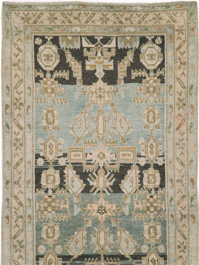 Vintage Persian Malayer Long Runner, No.28670 - Gss