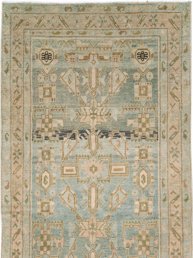 Vintage Persian Malayer Long Runner, No.28670 - Gss