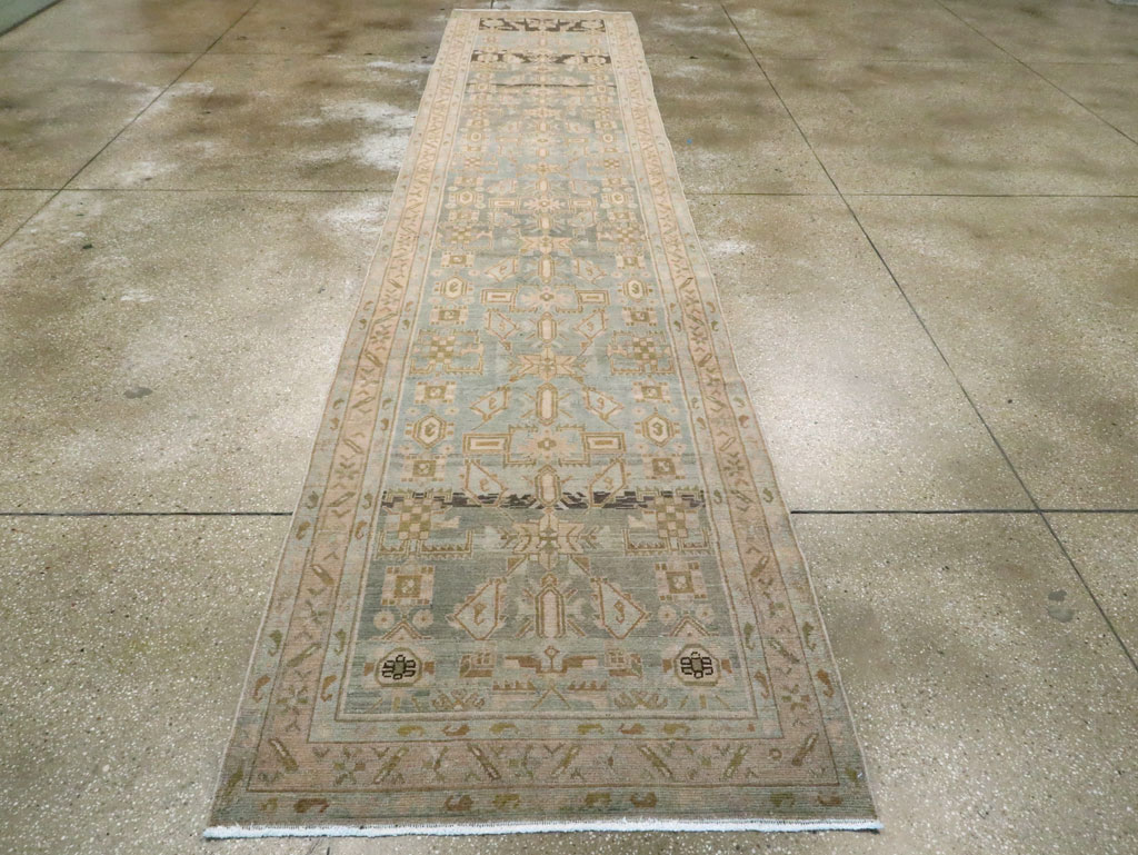 Vintage Persian Malayer Long Runner, No.28670 - Gss