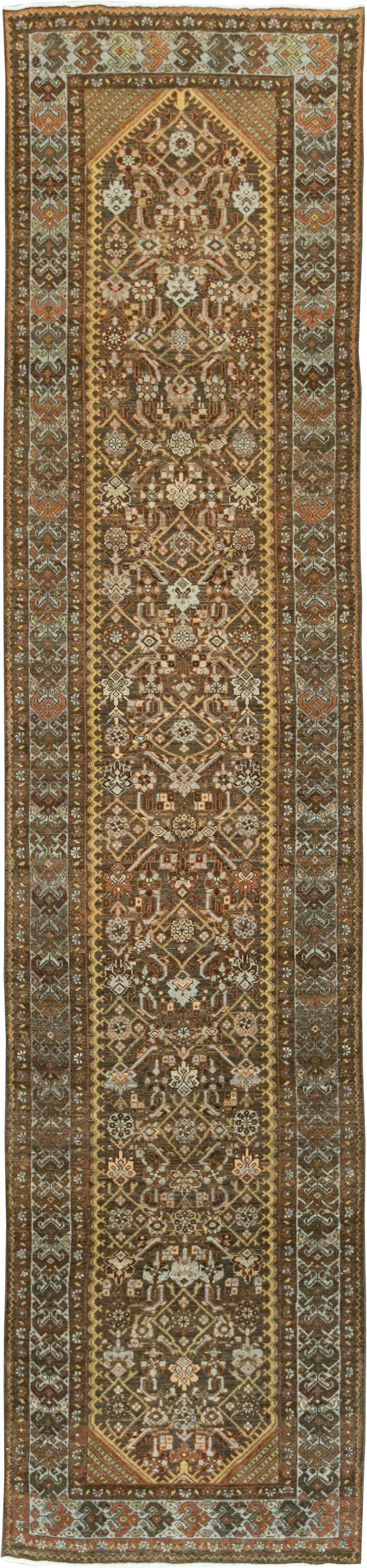 Antique Persian Malayer Runner, No.28671 - Gss