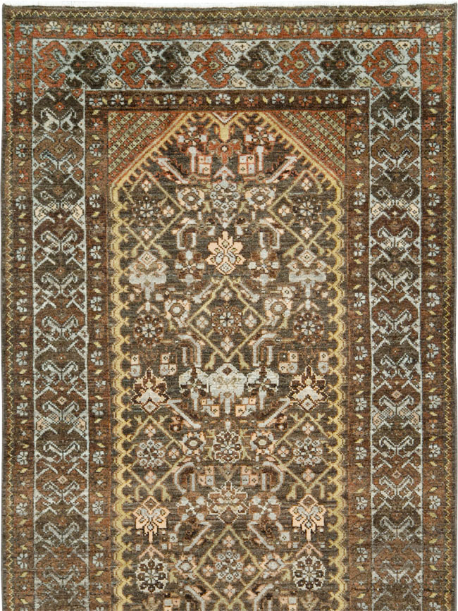 Antique Persian Malayer Runner, No.28671 - Gss