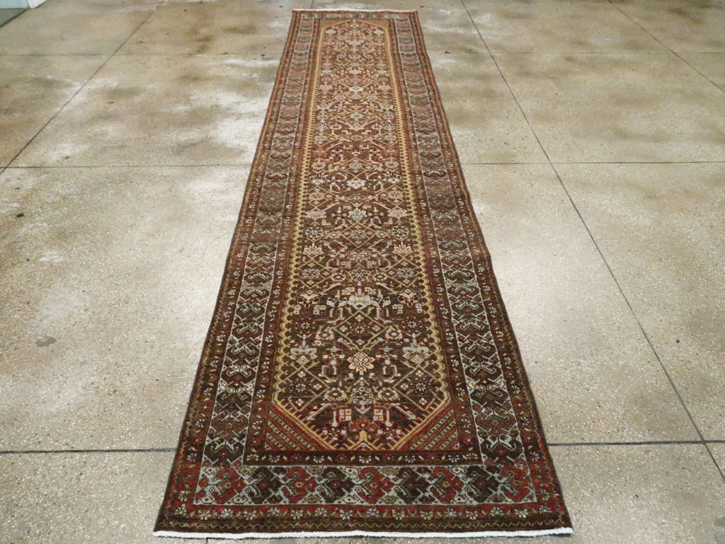 Antique Persian Malayer Runner, No.28671 - Gss