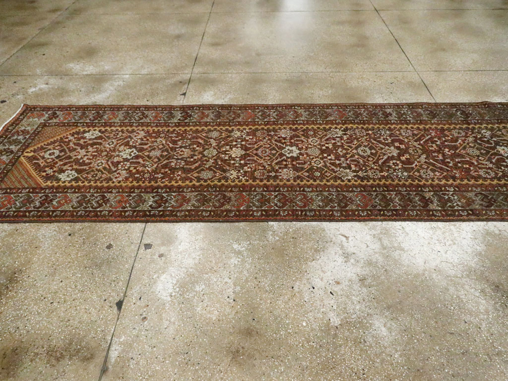 Antique Persian Malayer Runner, No.28671 - Gss