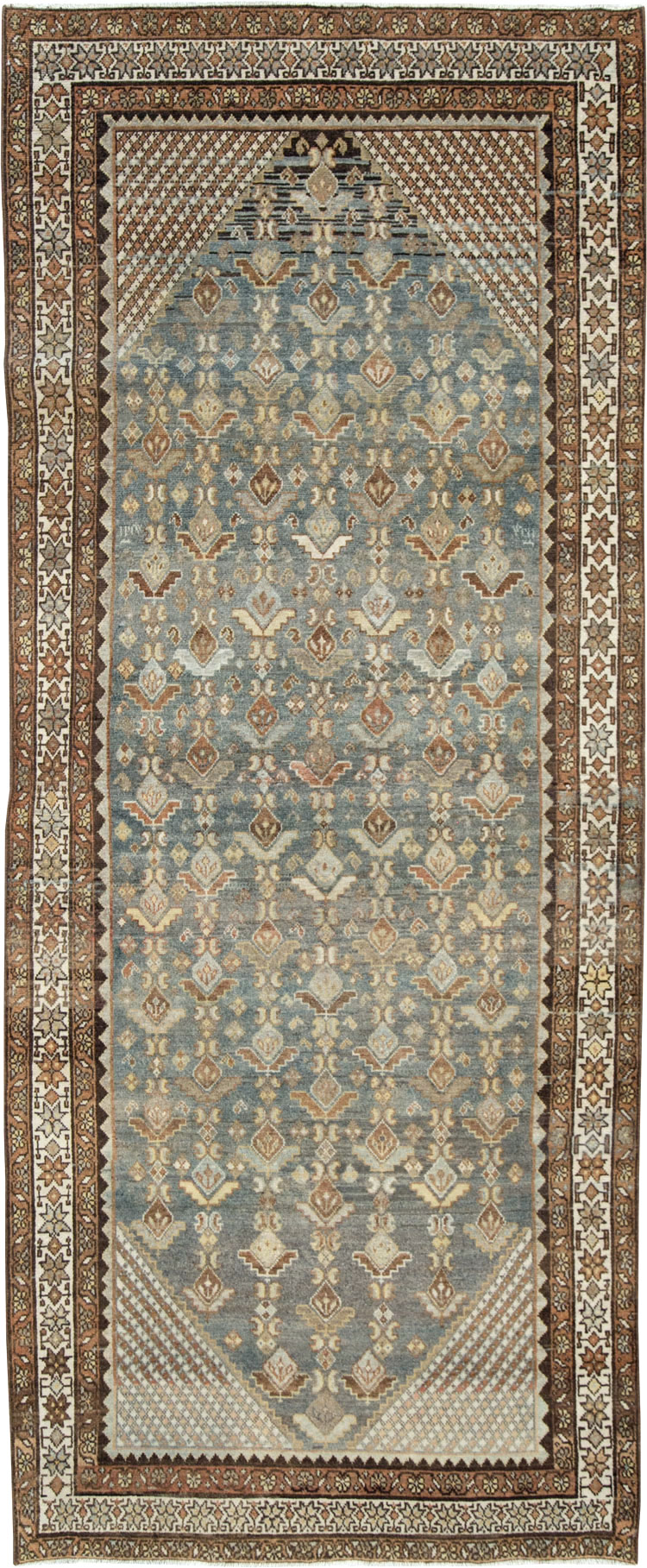 Antique Persian Malayer Runner, No.28677 - Gss