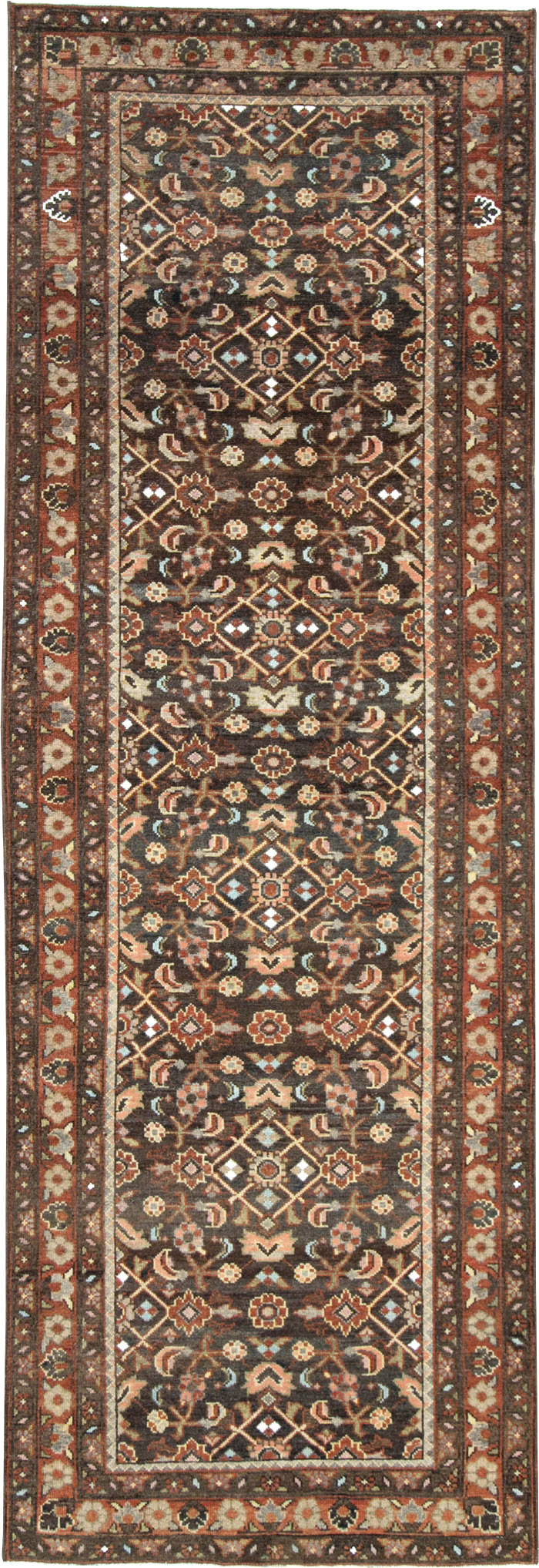 Vintage Persian Malayer Runner, No.28678 - Gss