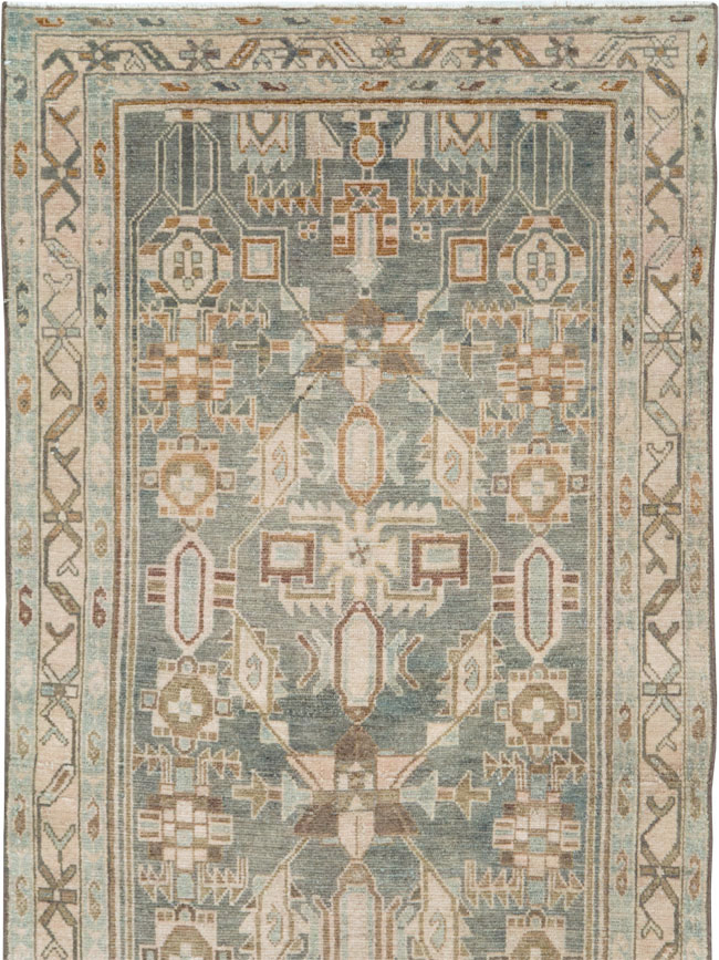 Vintage Persian Malayer Long Runner, No.28691 - Gss