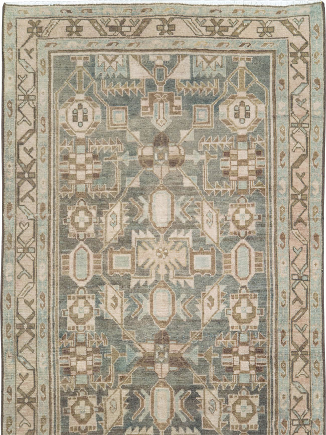 Vintage Persian Malayer Long Runner, No.28691 - Gss