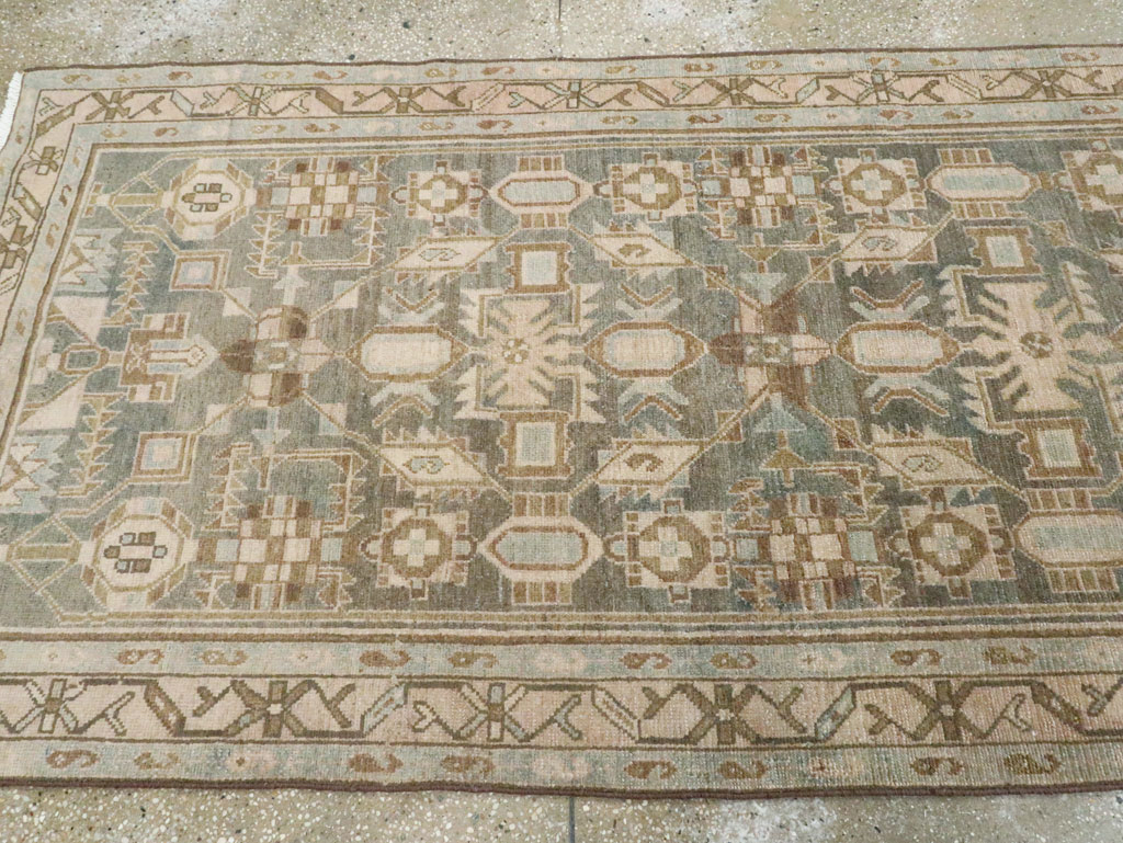 Vintage Persian Malayer Long Runner, No.28691 - Gss