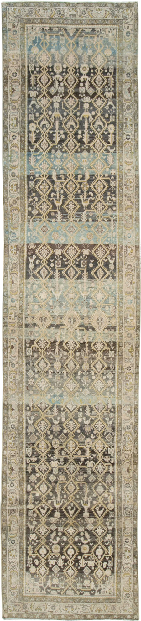 Vintage Persian Malayer Runner, No.28693 - Gss