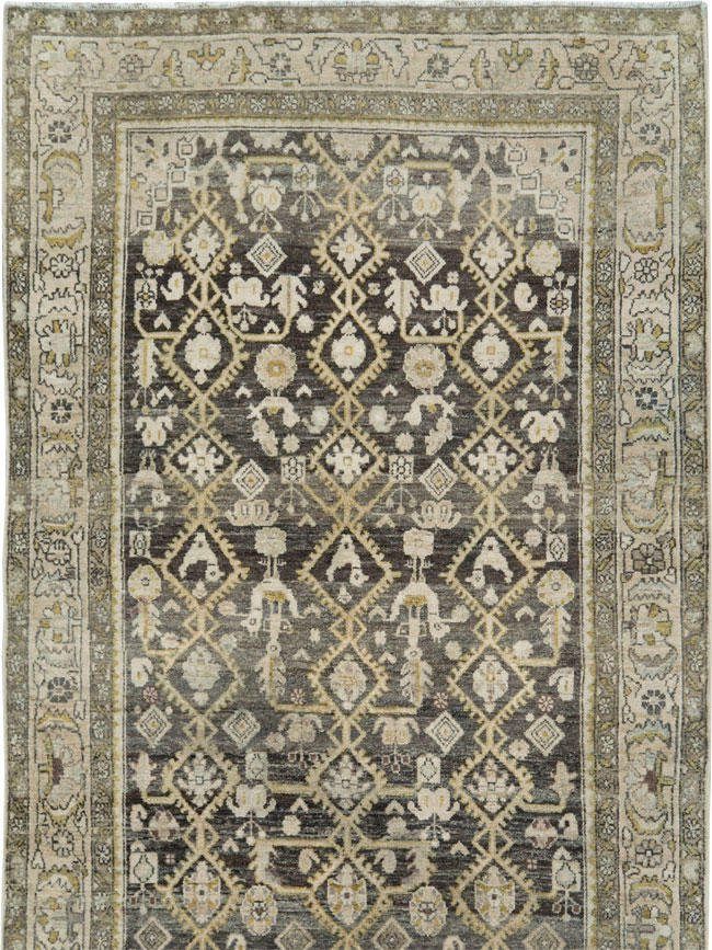 Vintage Persian Malayer Runner, No.28693 - Gss