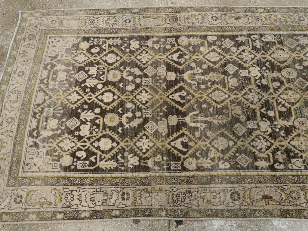 Vintage Persian Malayer Runner, No.28693 - Gss