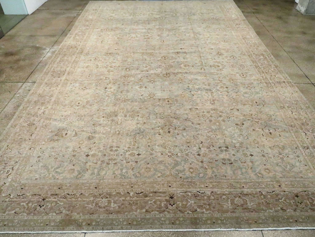 Antique Persian Tabriz Oversize Carpet, No.28702 - Gss