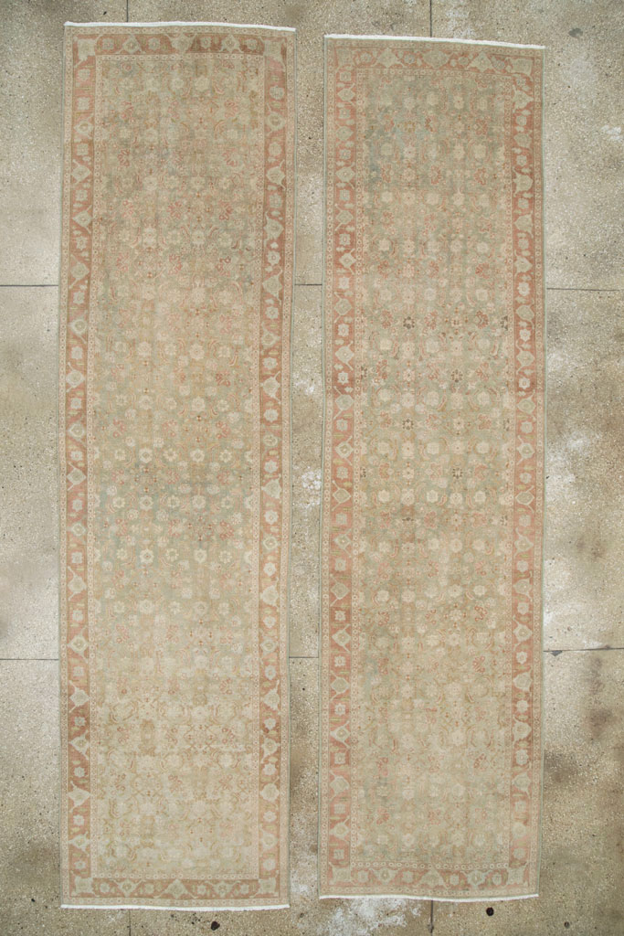 Vintage Persian Tabriz Runner (Pair: 1 of 2), No.28704 - Gss