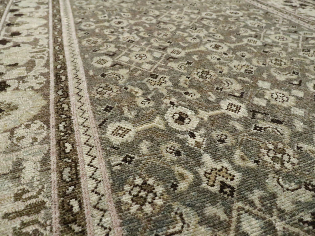 Vintage Persian Malayer Wide Gallery Runner, No.28705 - Gss