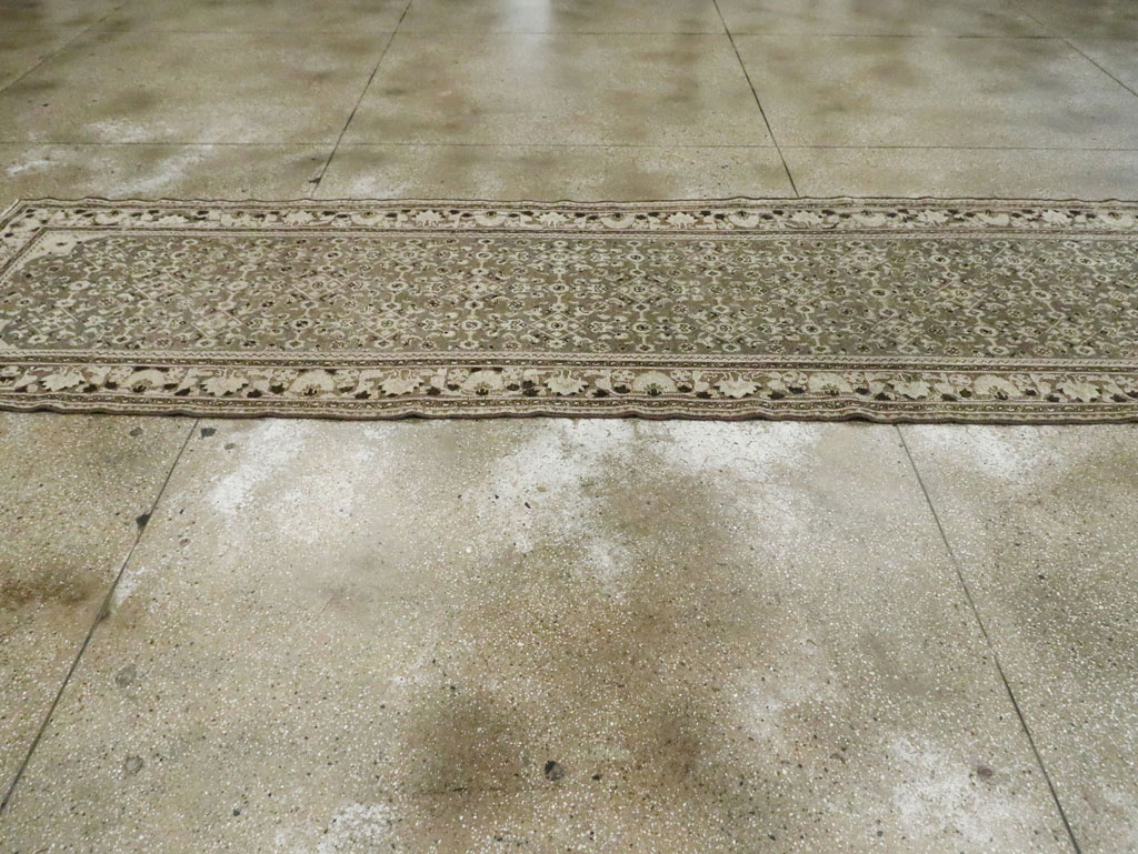 Vintage Persian Malayer Wide Gallery Runner, No.28705 - Gss