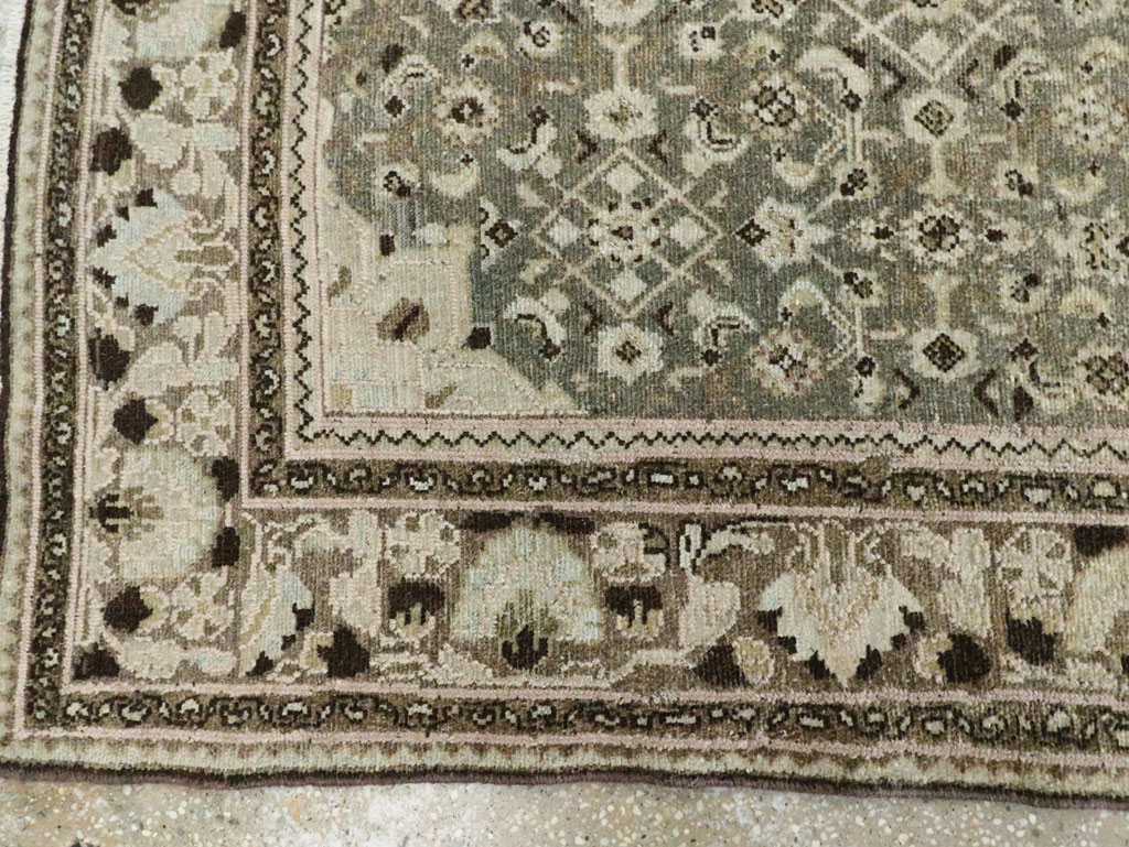 Vintage Persian Malayer Wide Gallery Runner, No.28705 - Gss