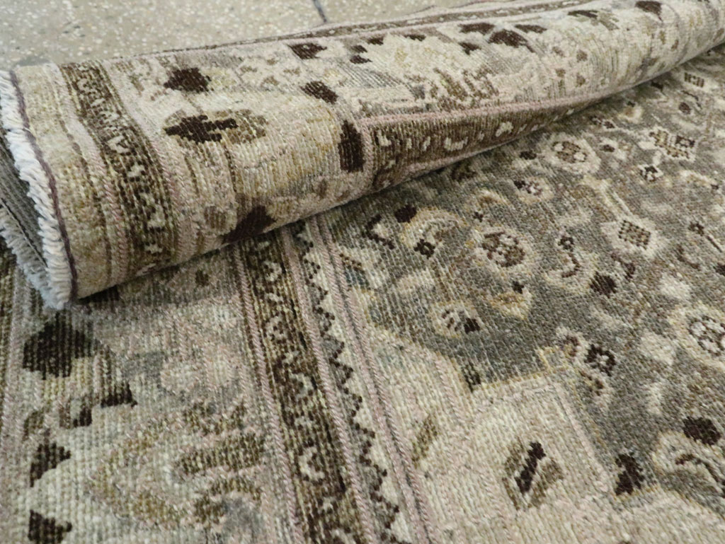 Vintage Persian Malayer Wide Gallery Runner, No.28705 - Gss