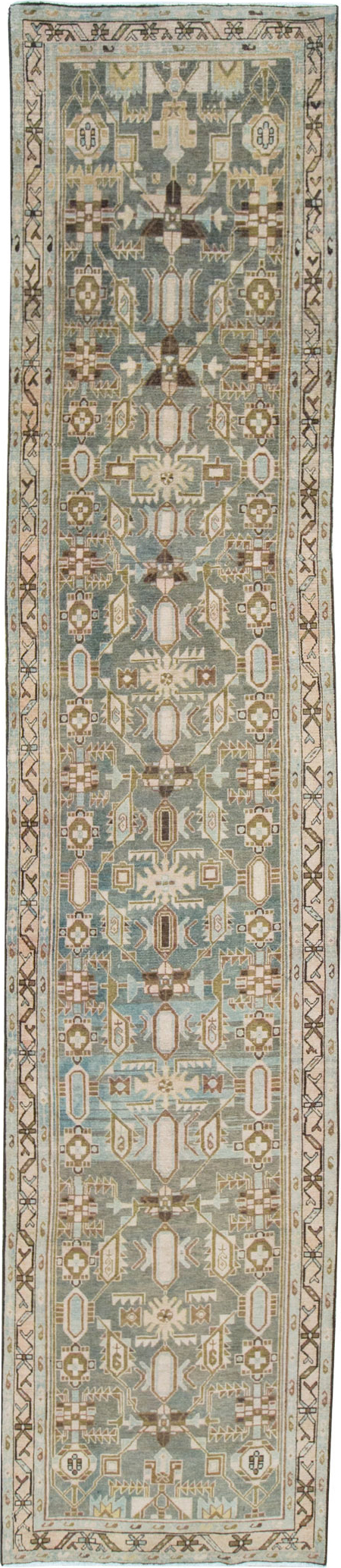 Vintage Persian Malayer Long Runner, No.28713 - Gss