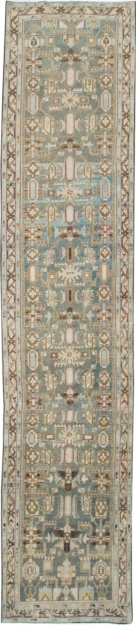Vintage Persian Malayer Long Runner, No.28713 - Gss