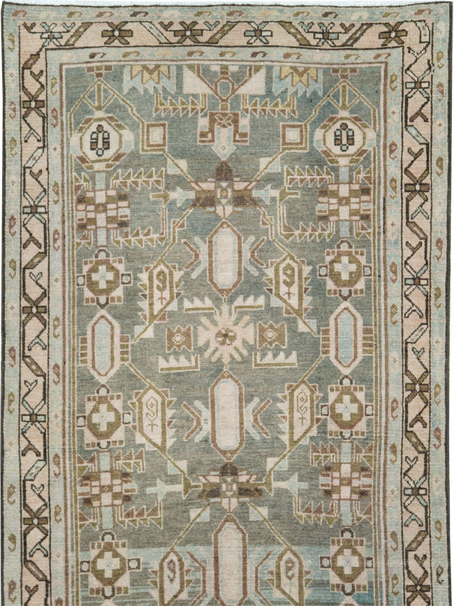 Vintage Persian Malayer Long Runner, No.28713 - Gss