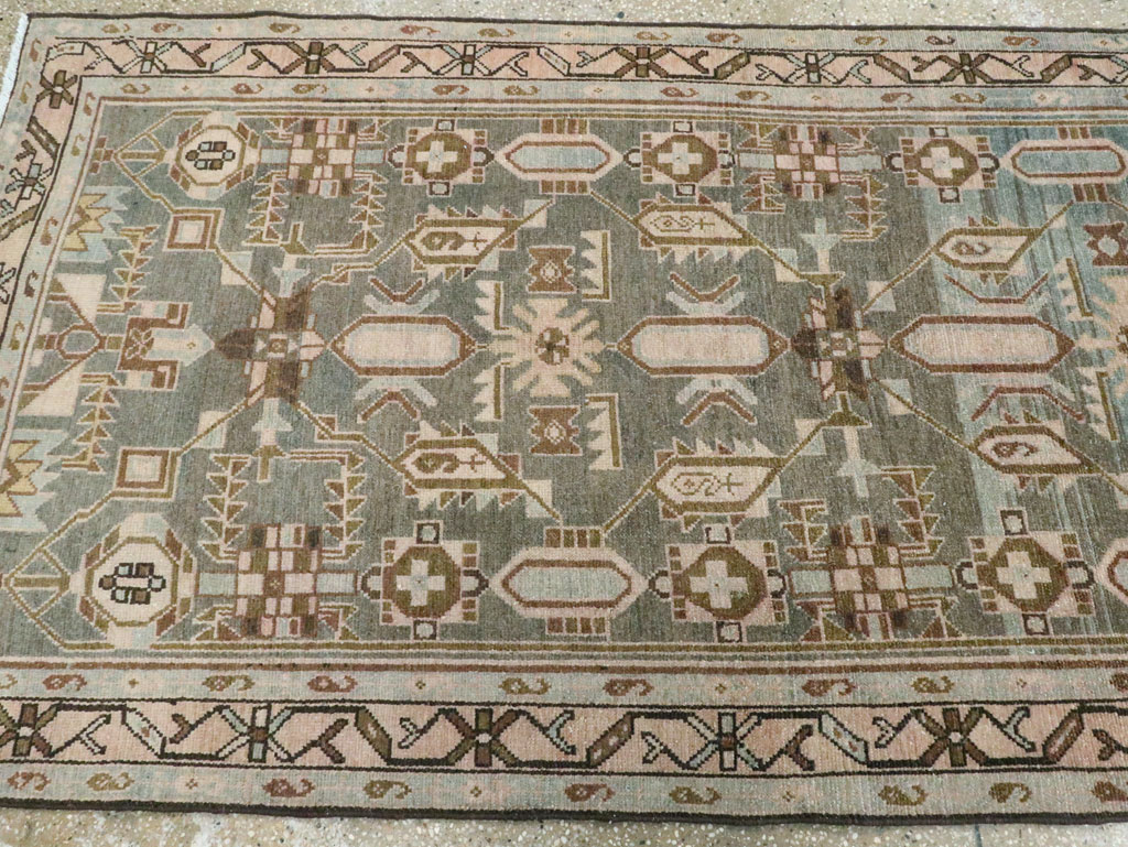 Vintage Persian Malayer Long Runner, No.28713 - Gss