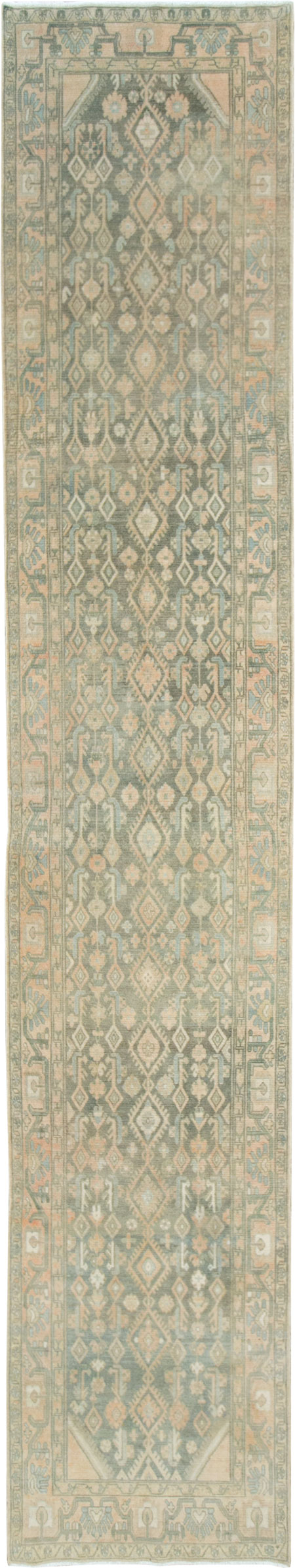 Vintage Persian Malayer Long Runner, No.28716 - Gss