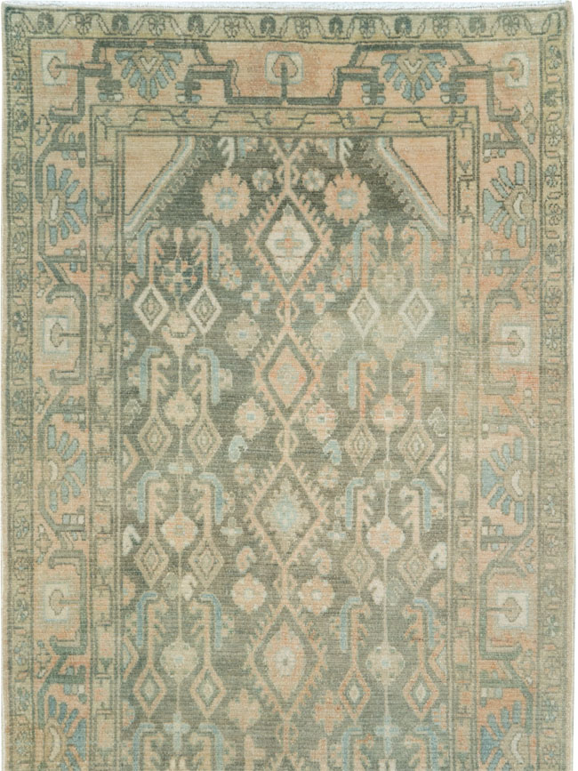 Vintage Persian Malayer Long Runner, No.28716 - Gss