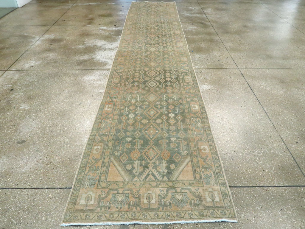 Vintage Persian Malayer Long Runner, No.28716 - Gss