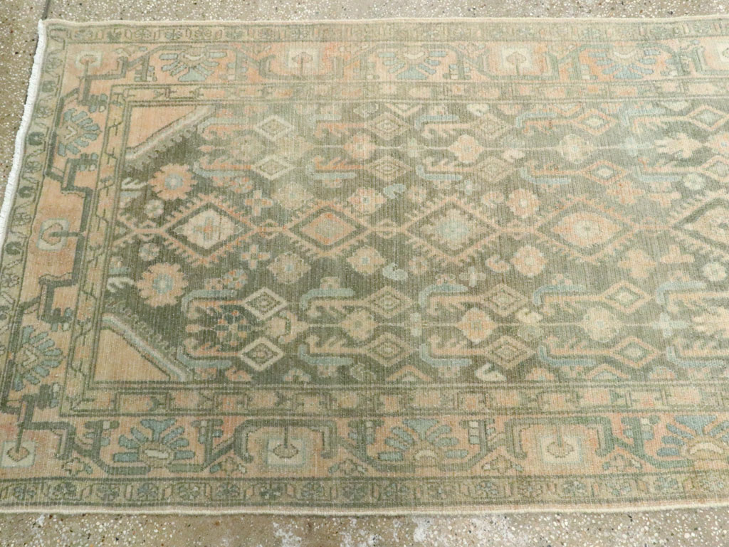 Vintage Persian Malayer Long Runner, No.28716 - Gss
