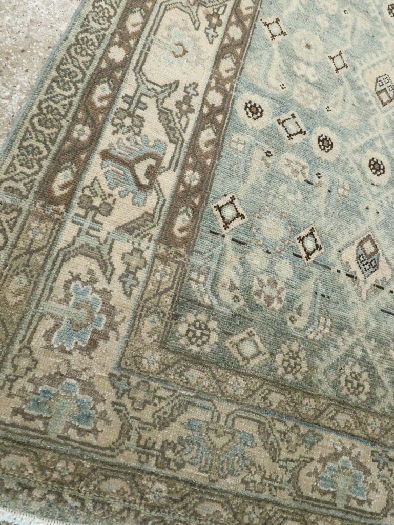 Vintage Persian Malayer Wide Gallery Runner, No.28726 - Gss