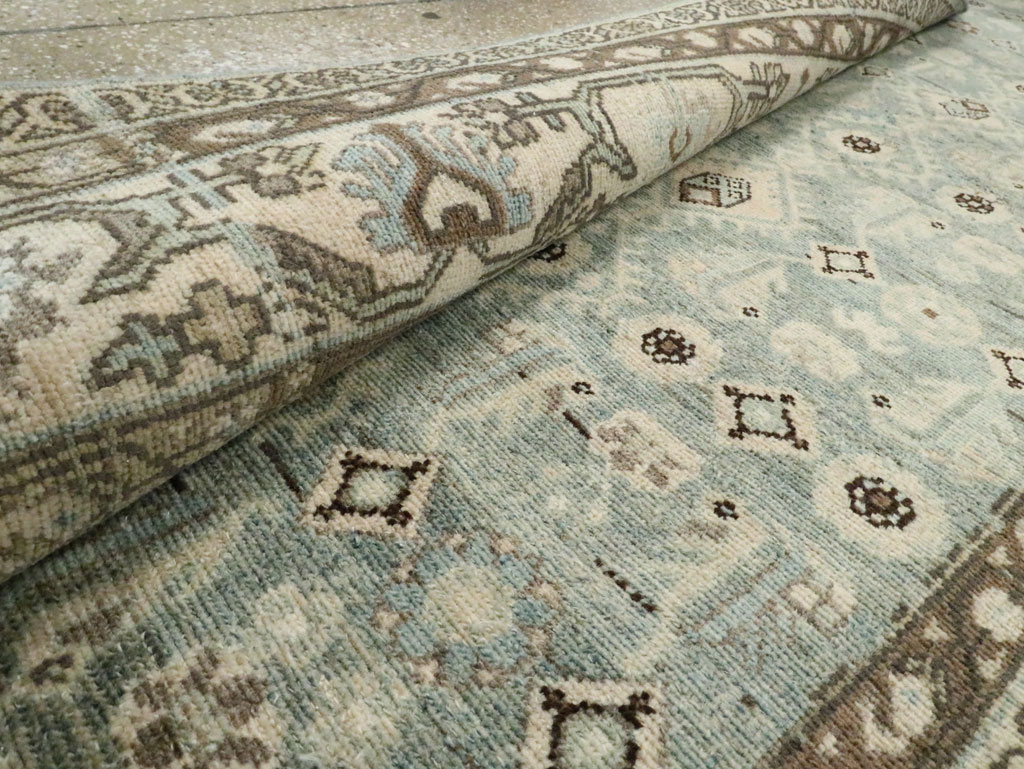 Vintage Persian Malayer Wide Gallery Runner, No.28726 - Gss