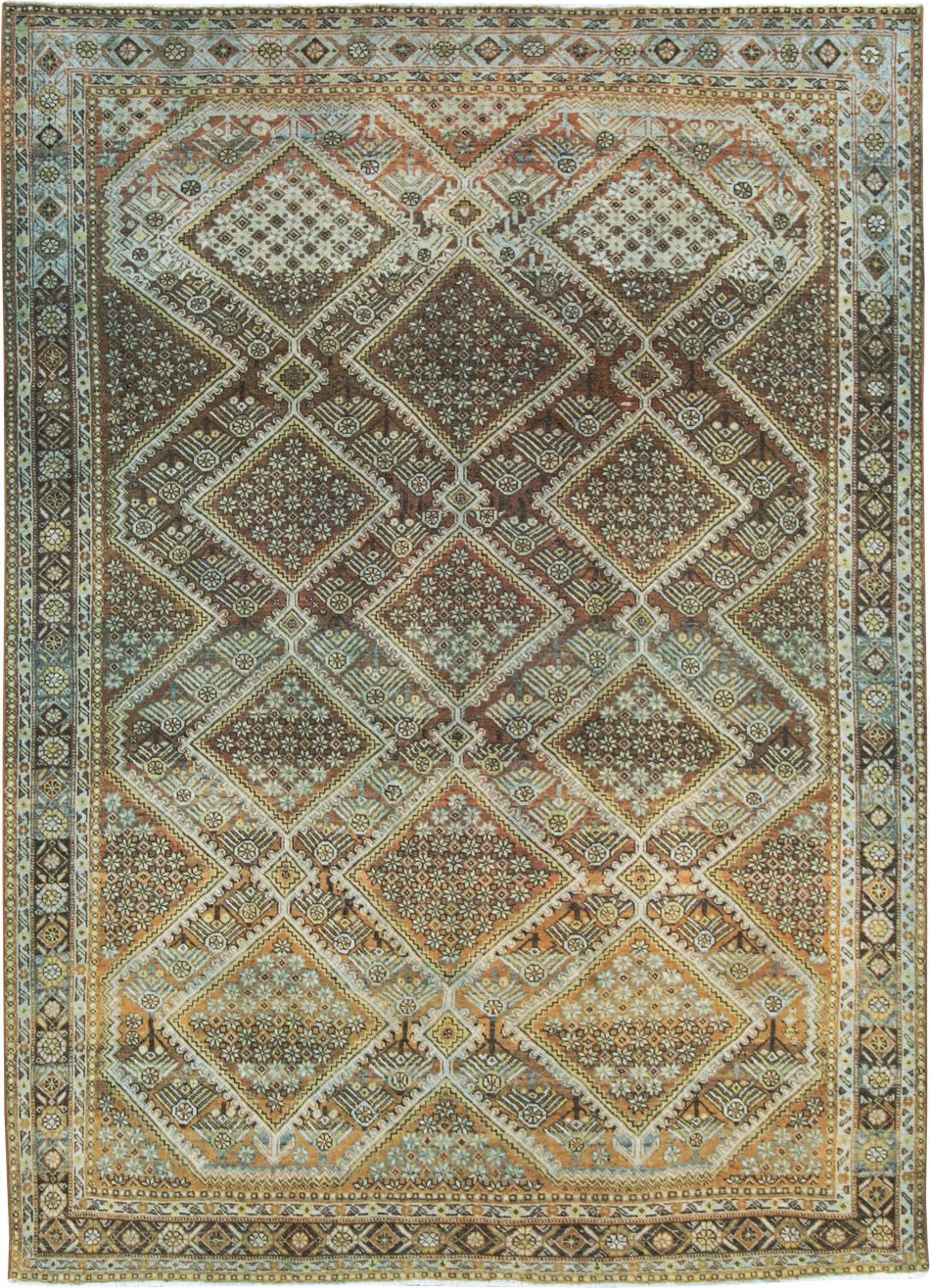 Antique Persian Afshar Small Room Size Carpet, No.28730 - Gss